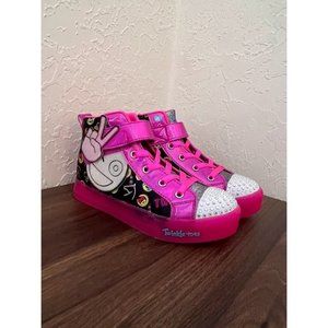 NWOT Skechers Twinkle Toes Shuffle Brights Smiley Glows